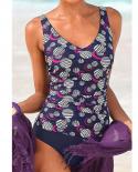 Muolux  Push Up Womens One Piece Swimsuits Vintage Large Size Shirred Swimwear Vintage Bodysuit Tummy Control Bathing S