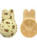 Reusable Rabbit Ear Silicone Push Up Bra Self Adhesive Strapless Invisible Bra Sticky Breast Lift Up Bras Nipple Pads Fo