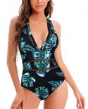 2023 New  Mesh Patchwork Swimwear Women Deep V One Piece Swimsuit Female Push Up Monokini Bathers Bathing Suit Beachwear