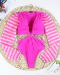 Muolux 2023 One Piece Swimsuit Women  Swimwear Monokini Long Sleeve High Waist Female Bathingsuit Surfing Bodysuit Beach