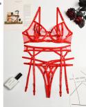 Ellolace Sensual Lingerie Transparent Lace Exotic Sets Hot  Intimate 3piece  Costumes Sissy See Through Underwear  Exoti