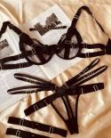 Ellolace  Lingerie Transparent Pornographic Underwear Luxury Lace Set Woman 2 Pieces Fancy Sensual Uncensored Intimate  
