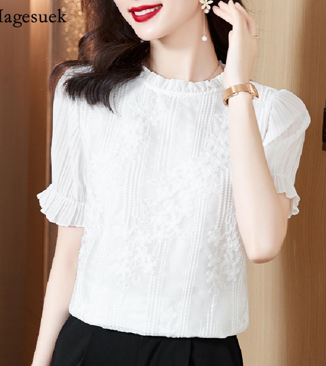 Blusas blancas shop elegantes en chifon