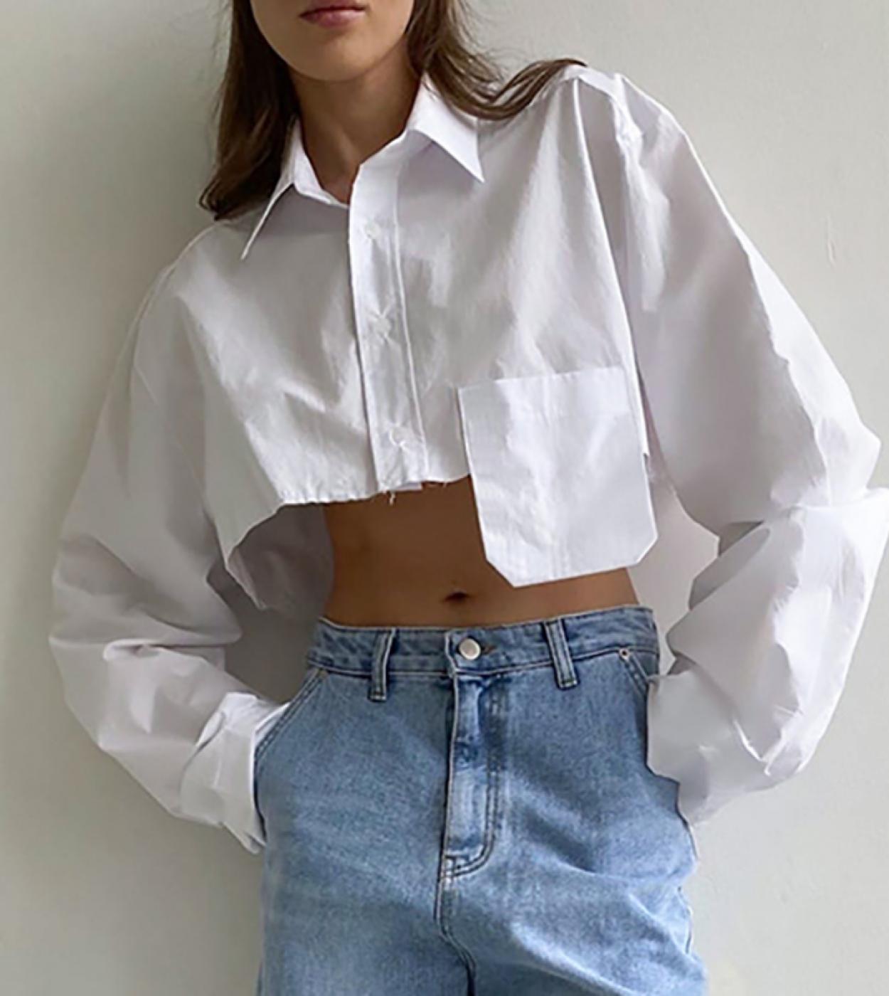 Chemise blanche asymétrique on sale
