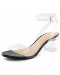 Dream Pairs Transparent Heels Women Sandals Summer Shoes 2022 Fashion Clear High Heel Pumps Wedding Party Jelly Shoes Pl