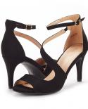 Dream Pairs Women Heel Sandals Luxury Designer Summer Shoes Open Toe Cross Tied  Stilettos Pumps Fashion Sandals For Wom