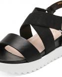 Dream Pairs Women’s Platform Sandals Elastic Ankle Strap Summer Flat Shoes Casual Open Toe Wedges Sandals For Women Sh