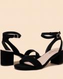 Dream Pairs Sandals Women 2022 Open Toe Ankle Strap Low Block Chunky Heels Sandals Party Dress Pumps Shoes For Women  Wo