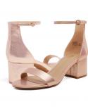 Dream Pairs Summer Shoes For Women Chunky Heels Sandals 2022 New Open Toe Pumps Causal Low Heels Sandálias Femininas So