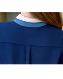Polo Collar Button Short Sleeve Tops  New Summer Chiffon Shirt Women Office Lady Fashion  Blouse Women Clothing 13922shi
