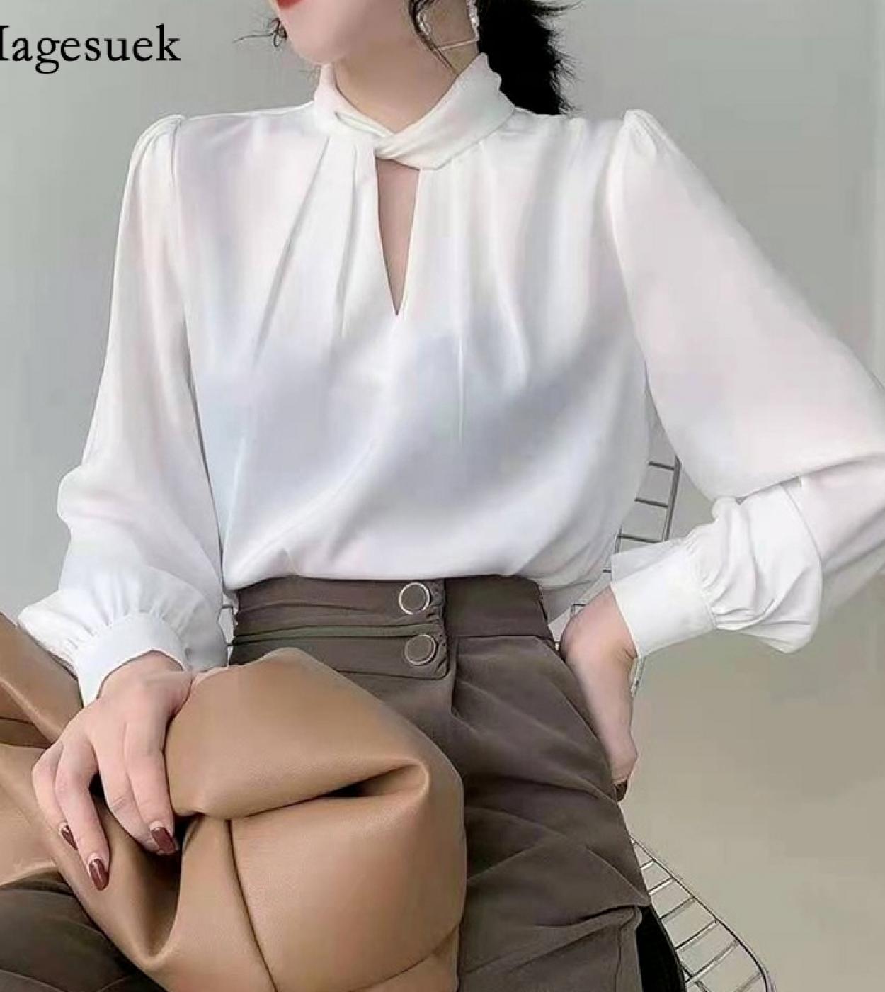 Blusa manga larga 2025 acampanada