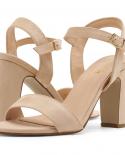 Dream Pairs Womens Sandals Summer Classic High Heels Sandals Block Platform Pumps Lady Chunky Nude Shoes For Women 2022