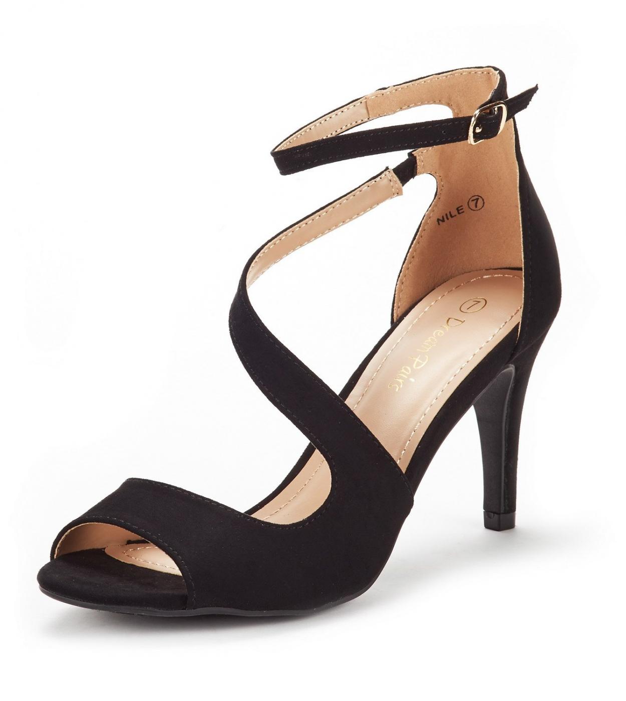 Dream Pairs Women Stilettos Sandals Cross Tie Thin High Heels  Open Toe Pumps Luxury Designer Sandals For Woman Shoes 20