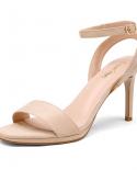 Dream Pairs Women Sandals Summer Casual High Stiletto Pumps Shoes Open Toe Ankle Buckle Elegant  Woman Heels Sandals 202