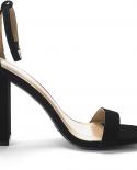 Dream Pairs Platform Sandals 2022 Women Summer Heels Luxury Brand Black Leather Woman Pumps Open Toe High Chunky Heels S