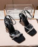 2022 Fashion Rhinestones Gladiator Silver High Heels Ankle Strap Strappy Sandals Womens  Stiletto Party Bridal Shoes Su