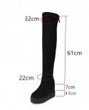 Comemore 2022 Fashion Hidden Heel Woman Long Over The Knee Boot Womens Winter Platform High Socks Boots For Women Shoes