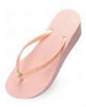 Comemore Wedge Heels Flip Flops Female Summer Casual Thick Bottom Sandals And Slippers Jelly Slipper Flip Flop Shoes For