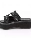 Comemore Summer Womens Shoes 2022 Trend Fashion Platform Heels Wedges Fashion Goth Slippers Men Luxury Slide Sandal Com