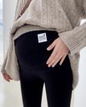 Maternity Leggings Velvet Pants For Pregnant Women Warm Winter Maternity Clothes Thickening Pregnancy Trousers Female Cl