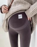Maternity Leggings Velvet Pants For Pregnant Women Warm Winter Maternity Clothes Thickening Pregnancy Trousers Female Cl