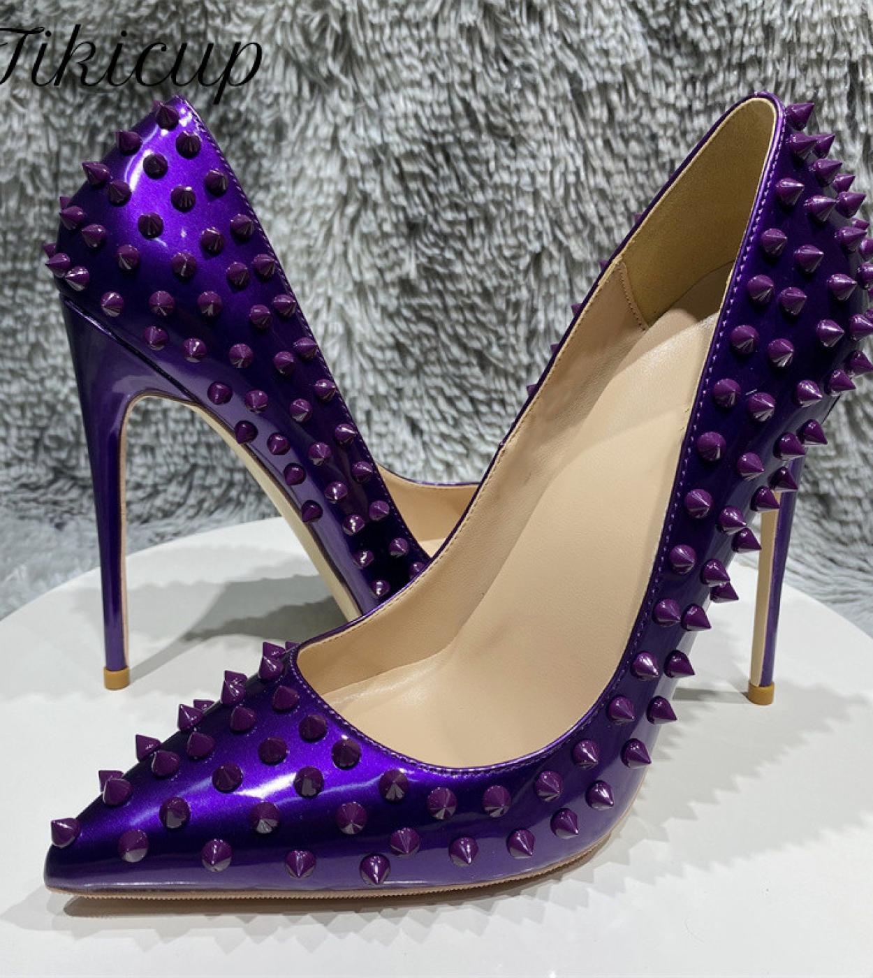 Dark purple heels women's shoes hot sale