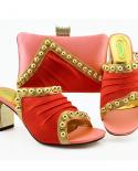 New Green Color Italian Design Shoes With Matching Clutch Bag Hot African Big Wedding With High Heel Shoes And Bag Set P