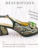 qsgfc עיצוב קלאסי ניגרי נעליים בסגנון שחבור תלת מימדי תיק יהלום גדול קישוט אצילי שרוך נעלי עקב אמצע