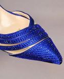 qsgfc ניגריה פופולרי חדש אלגנטי rכחול ידית שקית בד פשוט ורב-תכליתי נעליים ותיק מעודנים למסיבה