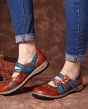 2022 New Vintage Floral Splicing Colored Flat Elegant Fashion Woman Shoes Spring Summer Casual Closed Toe Comfort Women 