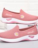 2022 New Breathable Sneakers Cute Little Flower Fashion Casual Wedge Platform Comfortable Light Vulcanized Flat Shoes Fo