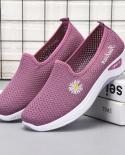 2022 New Breathable Sneakers Cute Little Flower Fashion Casual Wedge Platform Comfortable Light Vulcanized Flat Shoes Fo