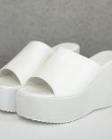 2022 Summer Slip On Women Wedges Sandals Platform High Heels Fashion Open Toe Comfortable Designer Shoes Elegant Party S