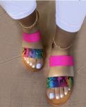 2022 Summer Fashion New Womens Slippers Flip Flops Female Slides Beach Shoes Woman Open Toe Flats Outdoor Sports Sandal