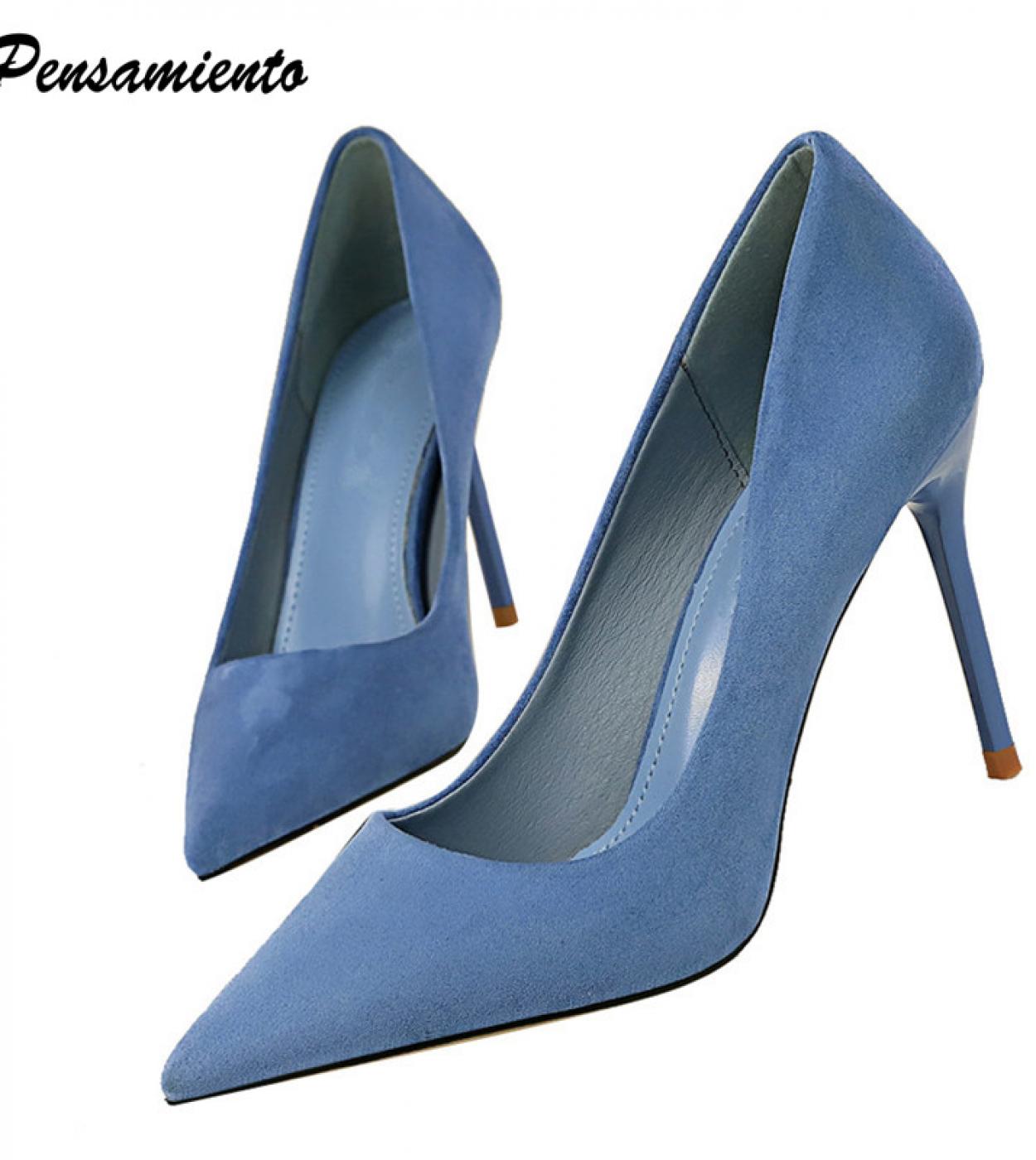 36 92 Decollete da donna classici con tacco sottile Decollete eleganti con tacco alto Scarpe eleganti da donna Taglia grande 34 43 Con Description