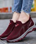2022 Tenis Feminino Women Shoes Fashion Slip On Flat Casual Shoes Mesh Sneakers Socks Zapatillas Mujer Flat Comfort Sock