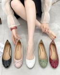 Solid Color Flat Shoes Women Ballerinas Round Toe Bowtie Slip On Ballet Flats Lazy Loafers Moccasins Ladies Casual Flats