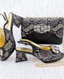 qsgfc 2023 כניסות חדשות עיצוב קלאסי תפירה בסגנון נעליים ותיק גדול קישוט יהלומים נעלי אצילים עם תיק