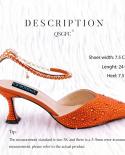 Qsgfc African Popular Colored Diamond Pointed Womens Shoes And Handle Bag Of Soft Anklet Design Wedding Party Shoes  Pu