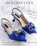 Qsgfc 2022 Newest Full Diamond Butterfly Accessories Decoration Party Elegant Royal Blue Color Women Shoes And Bag Setwo