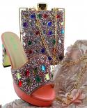 Fashion Italian Design Shoes With Matching Bag Hot African Big Wedding With High Heel Shoes And Bag Set Partywomens Pum