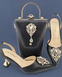 Italian Design Newest Fashion Special Butterfly Kont Style Silver Color Noble Women Shoes And Bag Set Decorated With Rhi