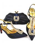 New Arrival Fashion Noble And Elegangt Ladies Shoes And Bag Set Decorated With Of Wheat Shape In Silver Colorwomens Pum