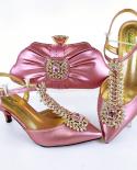 New Arrival Fashion Noble And Elegangt Ladies Shoes And Bag Set Decorated With Of Wheat Shape In Silver Colorwomens Pum