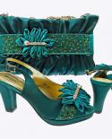 Qsgfc Latest Fashion And Beautiful Rblue Color Peep Toe Can Be Worn Every Day Party Ladies Shoes And Bag Set