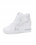 Comemore Platform White Sports Womens Summer Spring Vulcanize Shoes 2022 Woman Casual Fashion Tennis Leather High Top S
