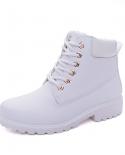 Comemore Womens Leather Large Size 43 Short Boot Mountaineering Snow Army Winter Boots For Women 2022 Plush Warm Shoes