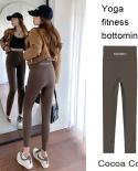 Comemore Sports Leggings Women Female Outer Wear New Large Size High Waist Lifting Hip Womens Pants Yoga Tight Pants Pl