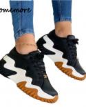 Comemore Ladies Sneakers Autumn Winter Lace Up Wedge Platform Casual Sports Shoes 2023 Outdoor Fashion Casual Running Sh