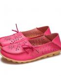 Comemore Female Ballet Flats Women Genuine Leather Breathbale Moccasin  Women Shallow Shoes Solid Ballerina Ladies Autum